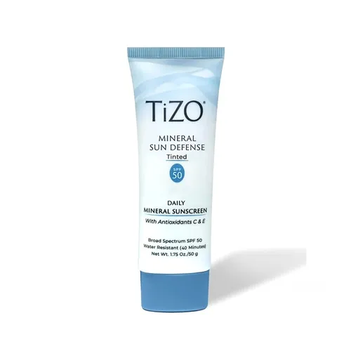 Tizo, Крем солнцезащитный с оттенком, TiZO Mineral Sun Defense SPF 50, 50 г