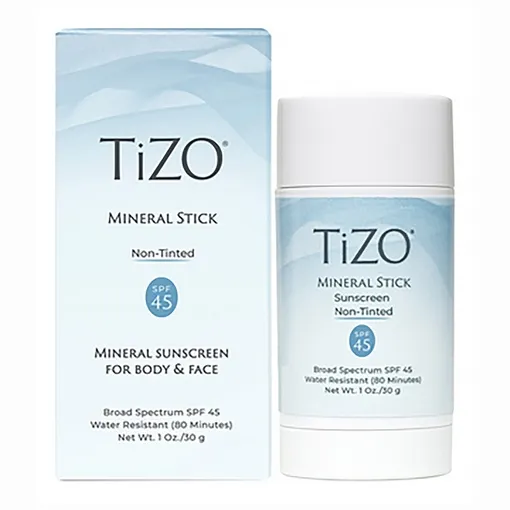 Tizo, Крем солнцезащитный, TiZO Mineral Stick Sunscreen Non-Tinted SPF 45, 30 г