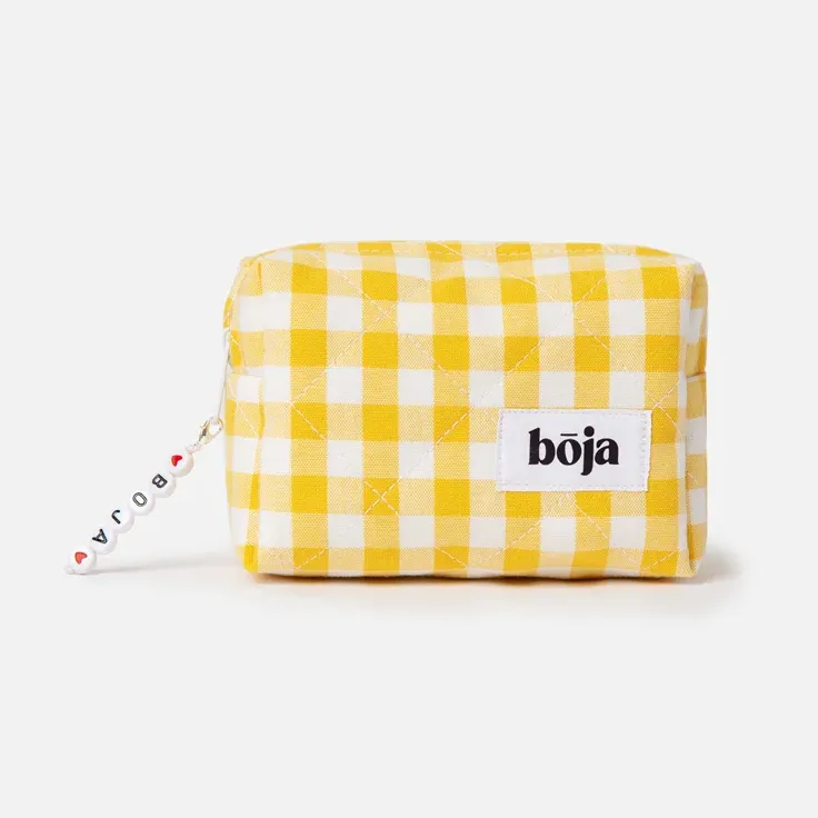 BOJA, Косметичка Клетка ЖЕЛТАЯ Средняя