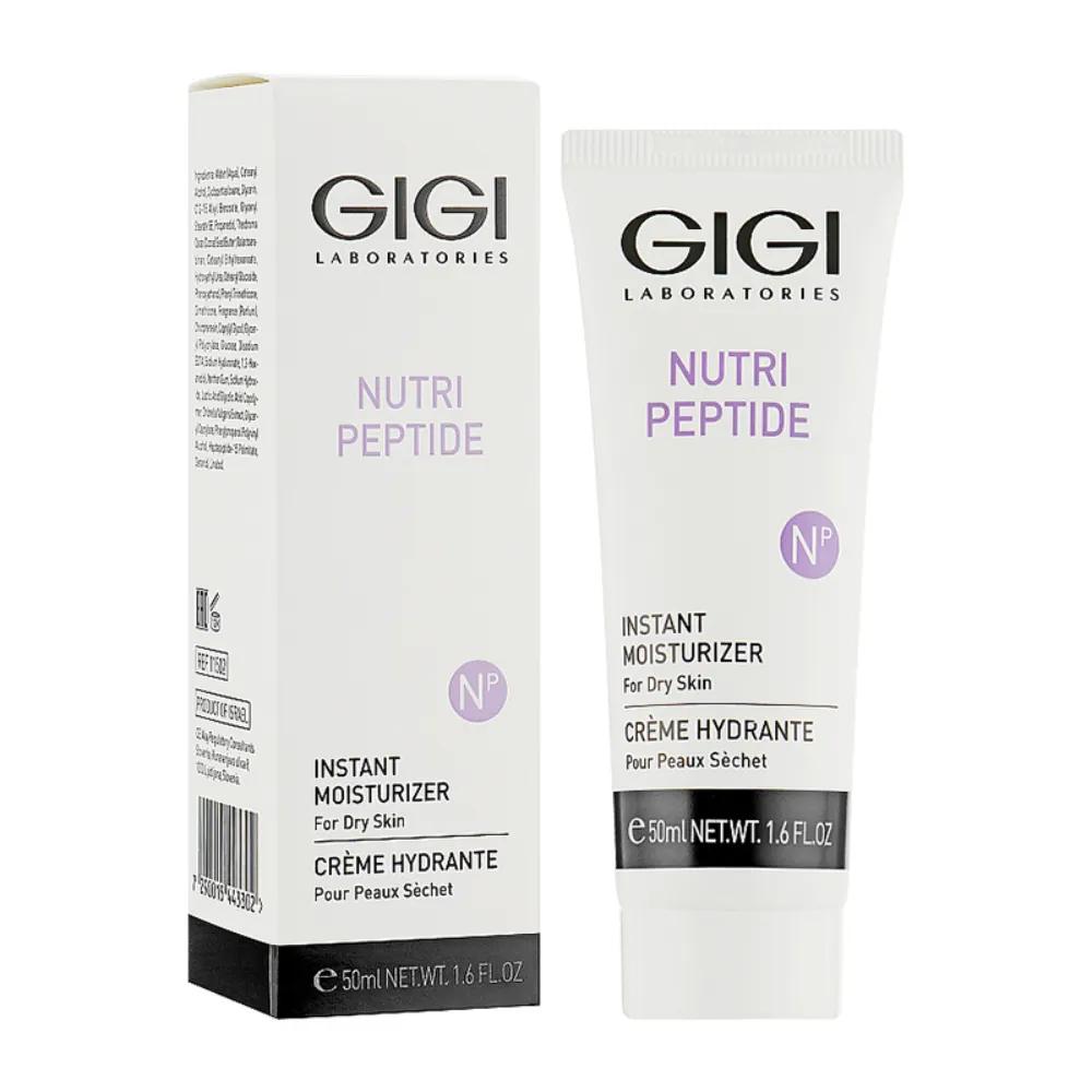 GiGi, Крем для лица мгновенное увлажнение для сухой кожи, Nutri Peptide Moisturizer for Dry Skin, 50 мл