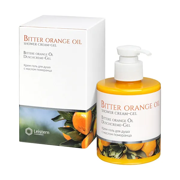 Leistern Cosmetics, Крем-гель для душа с маслом померанца, Bitter orange oil shower cream-gel
