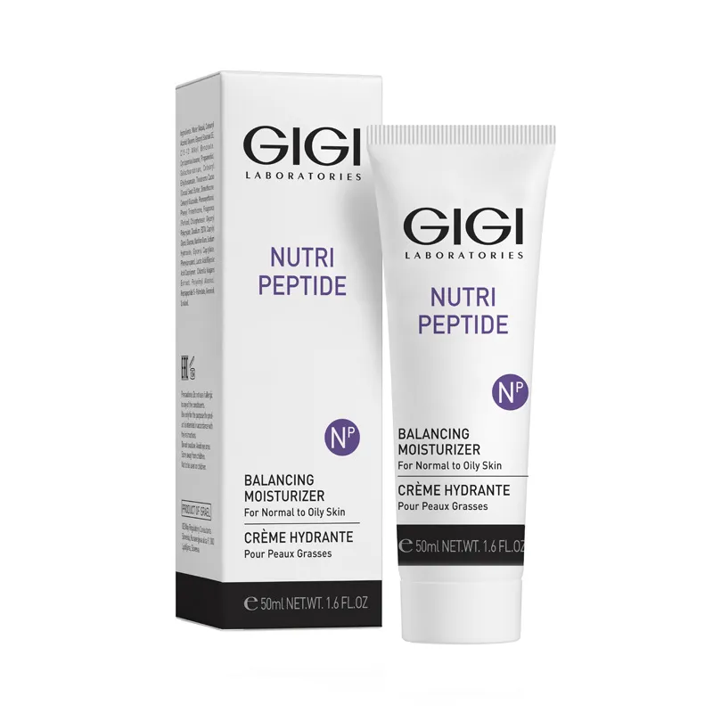 GiGi, Пептидный балансирующий крем для жирной кожи, Nutri Peptide Balancing Moisturizer for Oily Skin, 50 мл