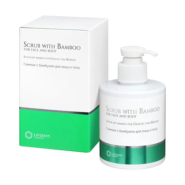Leistern Cosmetics, Гоммаж с бамбуком для лица и тела, Scrub with Bamboo for the face and body, 300 мл